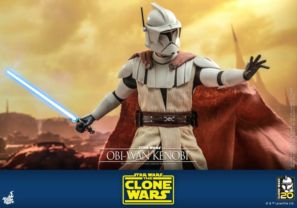 Star Wars The Clone Wars - 1/6th scale Obi-Wan Kenobi Collectible Figure Obi-w115