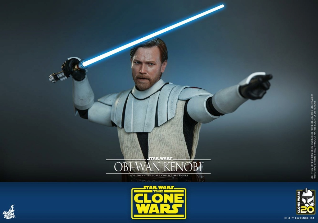 Star Wars The Clone Wars - 1/6th scale Obi-Wan Kenobi Collectible Figure Obi-w119