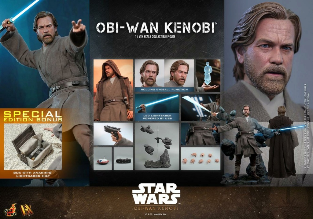 Star Wars: Obi-Wan Kenobi 1/6th Obi-Wan Kenobi Collectible Figure Hot Toys Obi-wa70