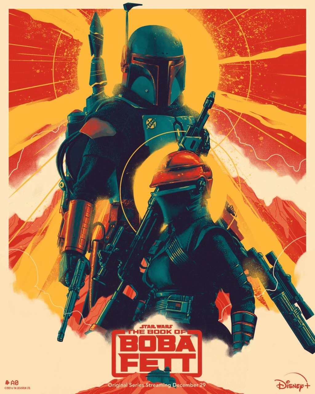 Star Wars Le Livre de Boba Fett - Les Artworks promo Poste140