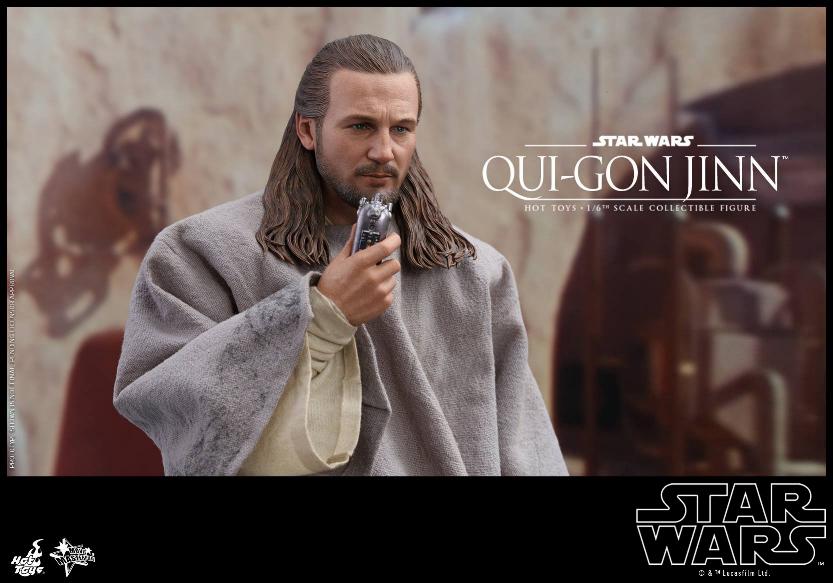 SW Episode I 1/6th Qui-Gon Jinn Collectible Figure HOT TOYS Qui-go12