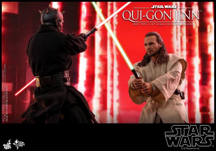 SW Episode I 1/6th Qui-Gon Jinn Collectible Figure HOT TOYS Qui-go23