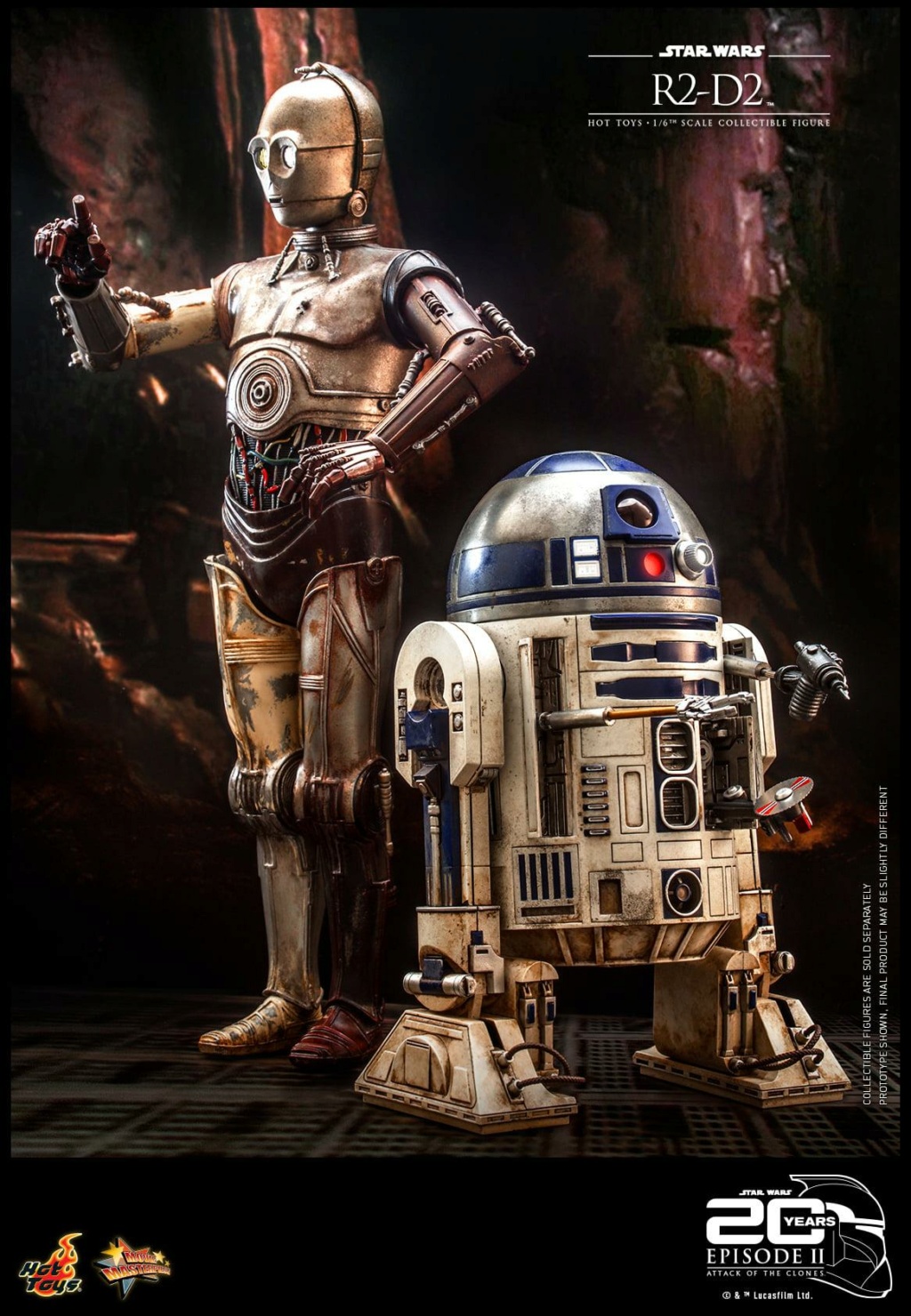 Star Wars Ep. II Attack of the Clones - 1/6th R2-D2 Collectible Hot Toys R2d2_e15