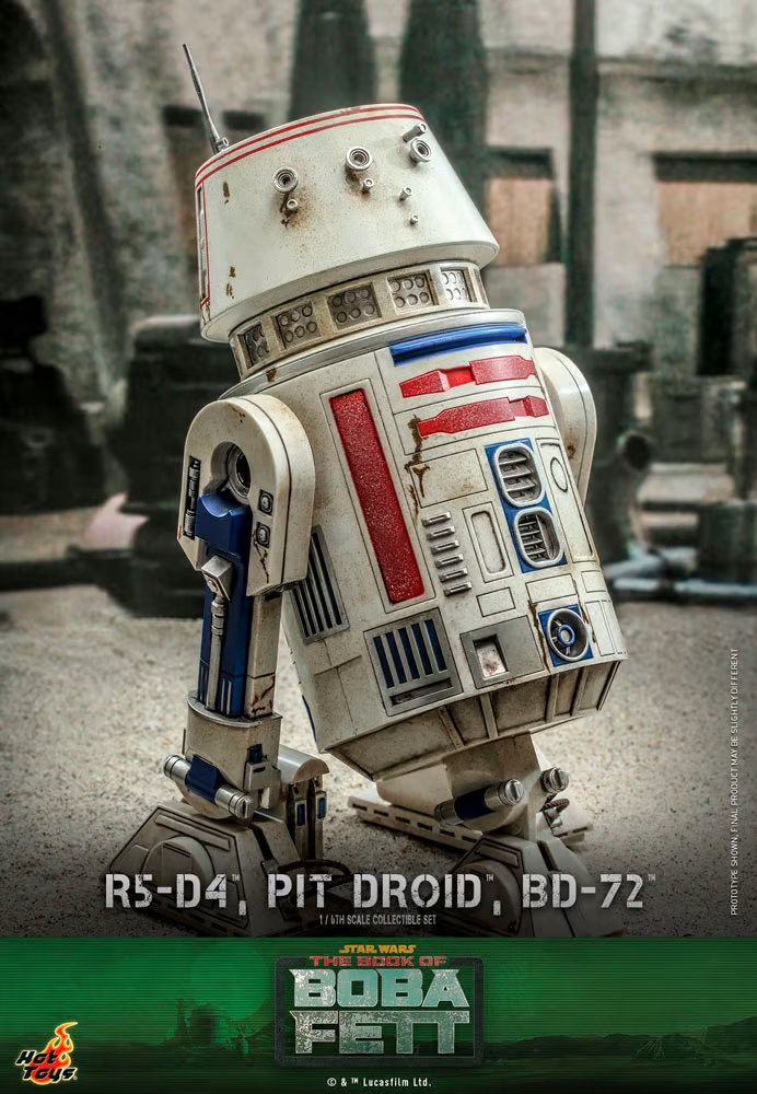 R5-D4, Pit Droid, & BD-72 - Star Wars The Book of Boba Fett - Hot Toys R5-d4-12