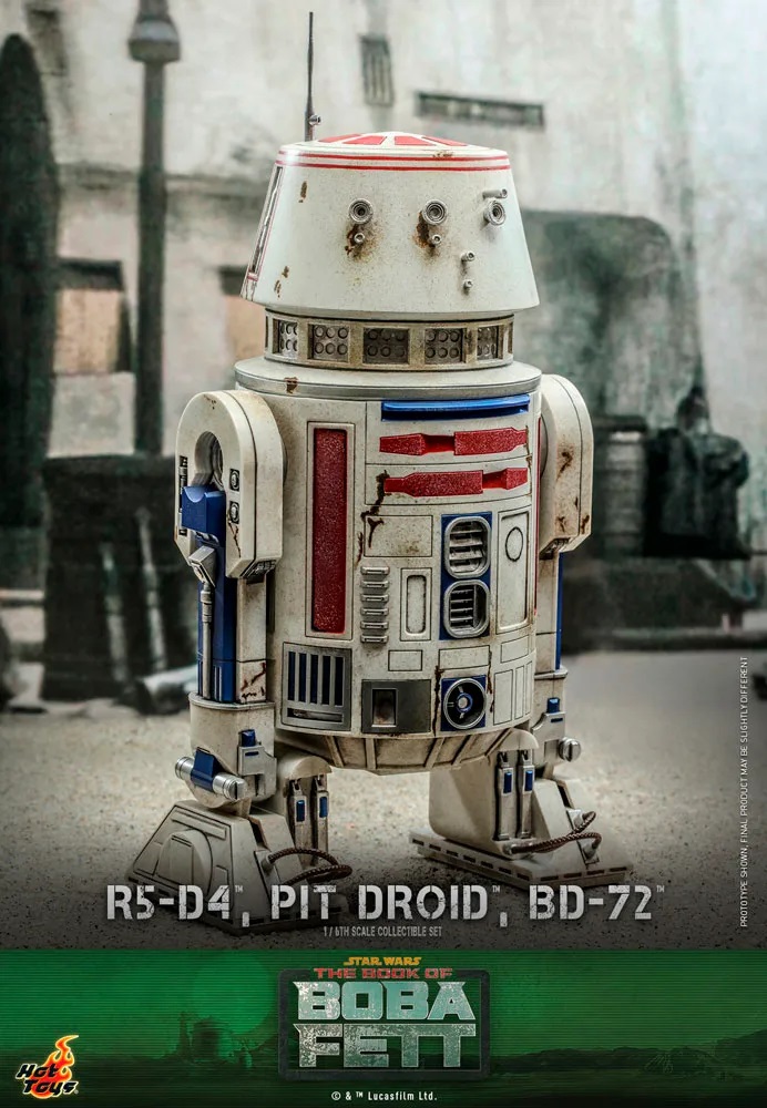 R5-D4, Pit Droid, & BD-72 - Star Wars The Book of Boba Fett - Hot Toys R5-d4-13