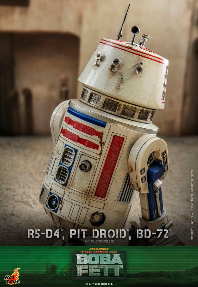 R5-D4, Pit Droid, & BD-72 - Star Wars The Book of Boba Fett - Hot Toys R5-d4-15