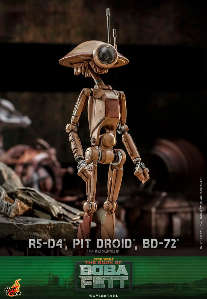 R5-D4, Pit Droid, & BD-72 - Star Wars The Book of Boba Fett - Hot Toys R5-d4-17