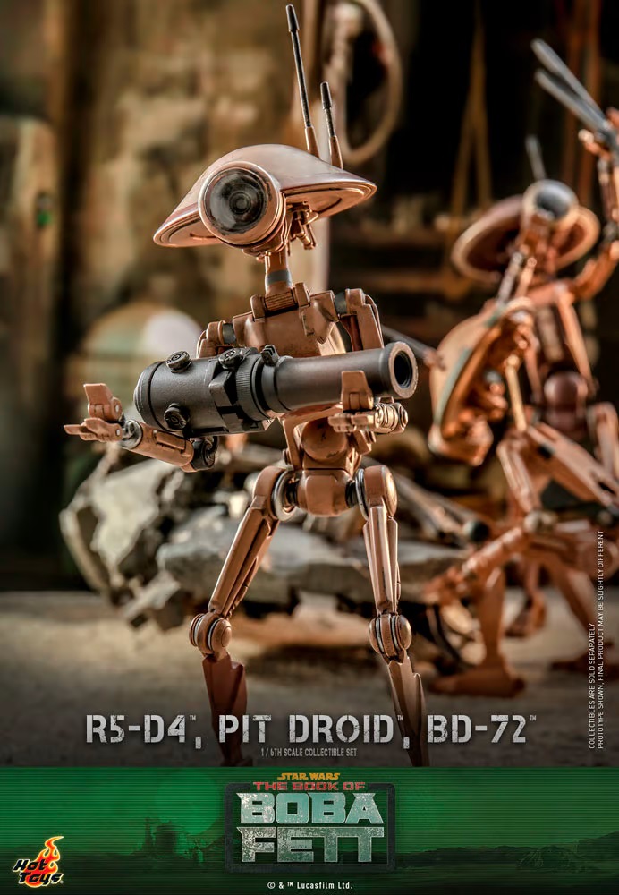 R5-D4, Pit Droid, & BD-72 - Star Wars The Book of Boba Fett - Hot Toys R5-d4-18