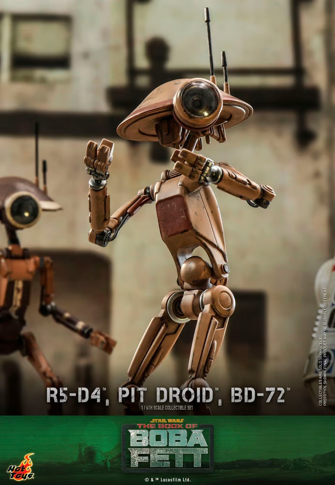 R5-D4, Pit Droid, & BD-72 - Star Wars The Book of Boba Fett - Hot Toys R5-d4-20