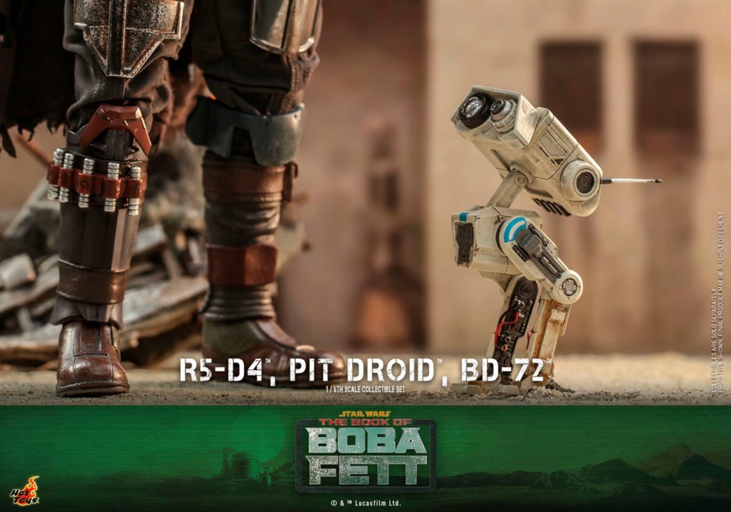 R5-D4, Pit Droid, & BD-72 - Star Wars The Book of Boba Fett - Hot Toys R5-d4-27