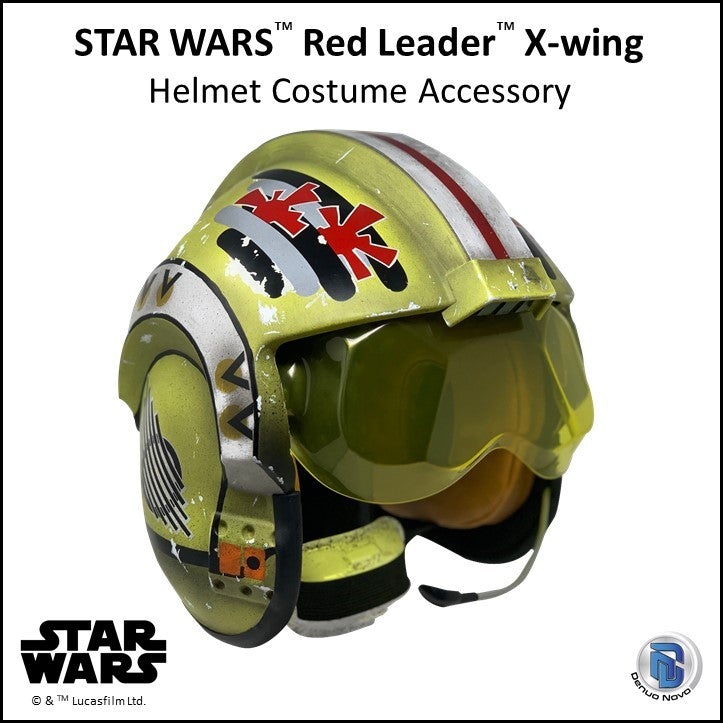 RED LEADER X-WING HELMET - Star Wars Denuo Novo Red_le14