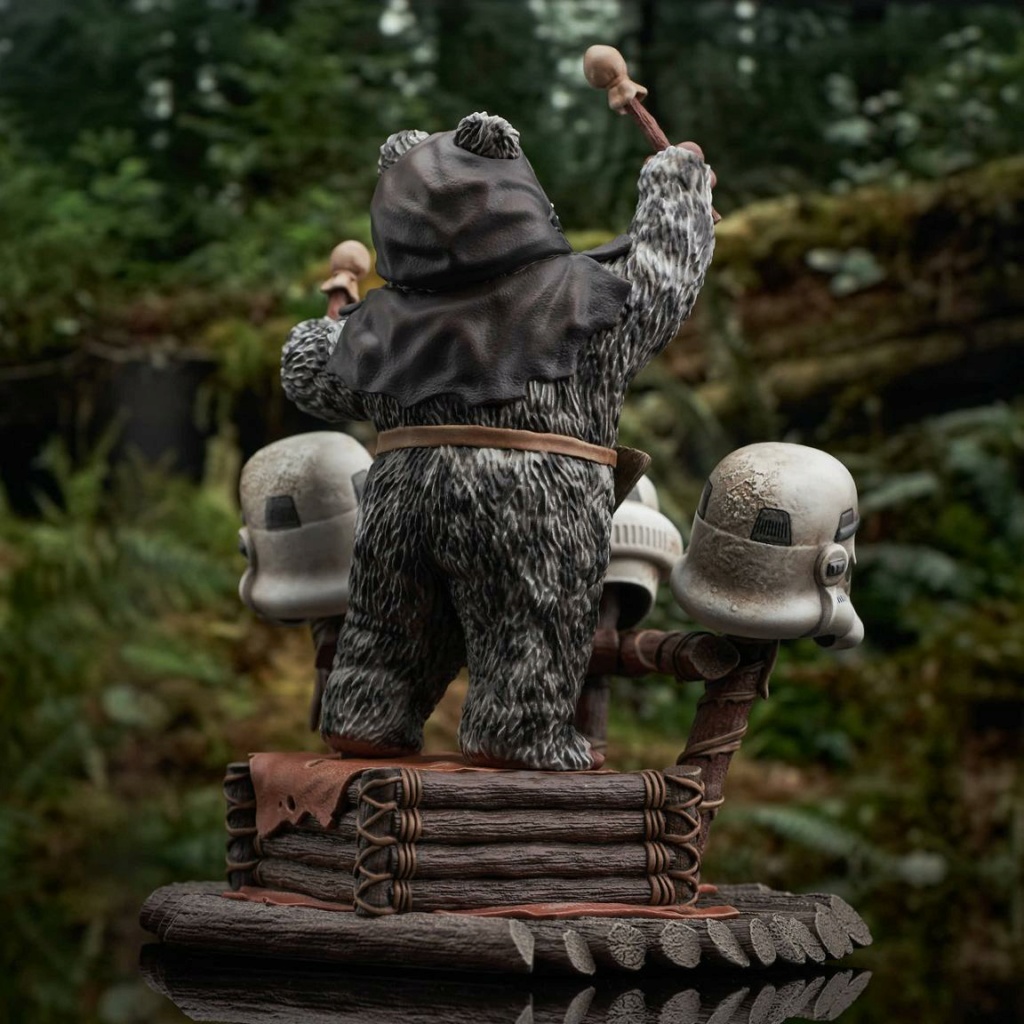 Ewok Drummer Milestones Statue - Gentle Giant Sw_ewo12