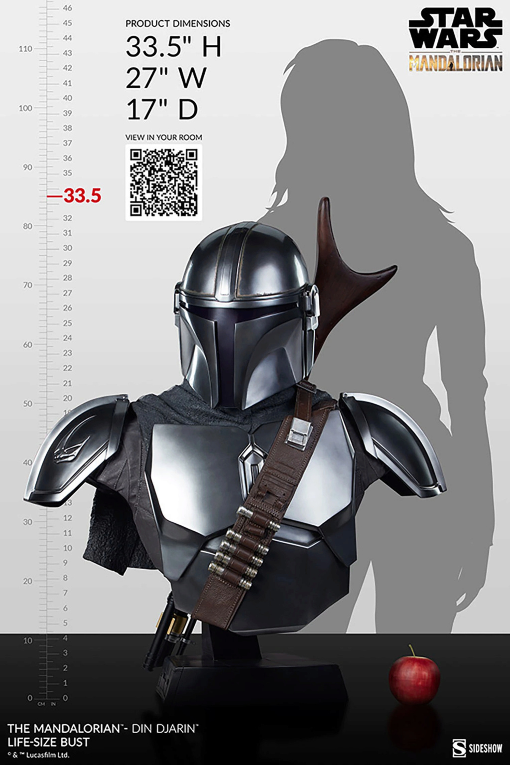 The Mandalorian - Din Djarin Life-Size Bust - Sideshow Collectibles The-ma38