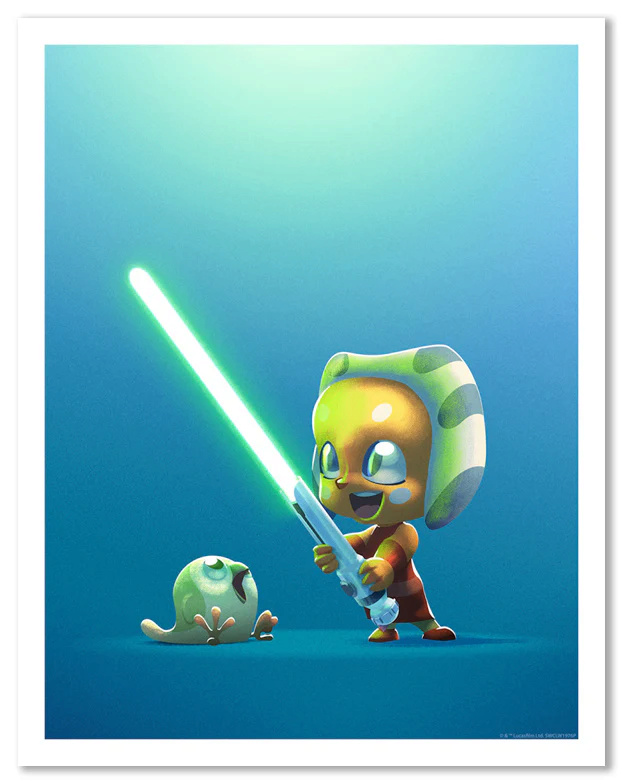 The Padawan and the Convor - Star Wars Artwork ACME Archives The_pa11