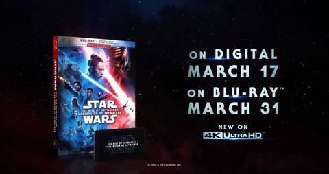 9 - DVD BR et BR 4K de Star Wars The Rise Of Skywalker