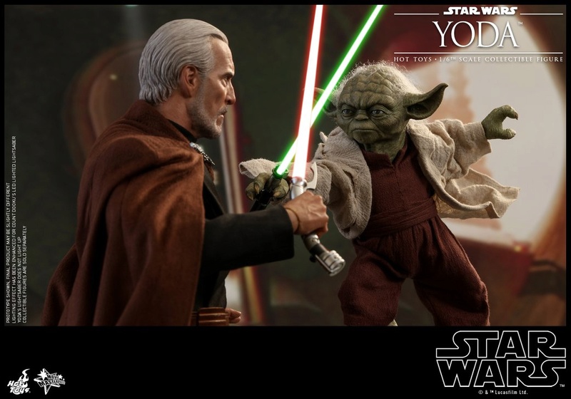 Hot Toys SW EP 2 - 1/6th scale Yoda Collectible Figure. Yoda_e11