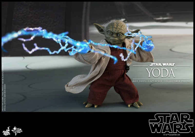 Hot Toys SW EP 2 - 1/6th scale Yoda Collectible Figure. Yoda_e12