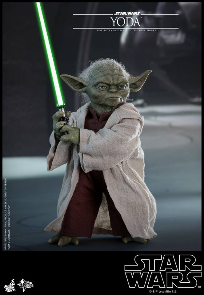 Hot Toys SW EP 2 - 1/6th scale Yoda Collectible Figure. Yoda_e17