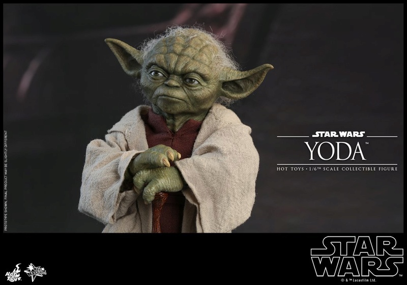 Hot Toys SW EP 2 - 1/6th scale Yoda Collectible Figure. Yoda_e18