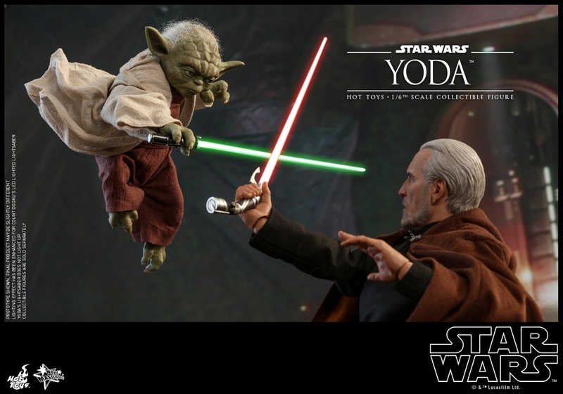 Hot Toys SW EP 2 - 1/6th scale Yoda Collectible Figure. Yoda_e25