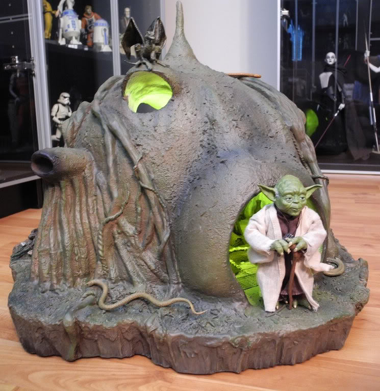 Yodas Hut - Dagobah Sixth Scale Figure - Star Wars Sideshow Yodas-38
