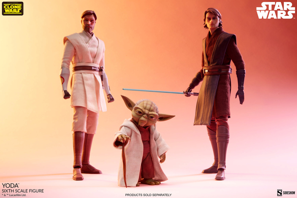 Yoda (Star Wars The Clone Wars Version) Sixth Scale Figure - Sideshow Colle Yode_t27