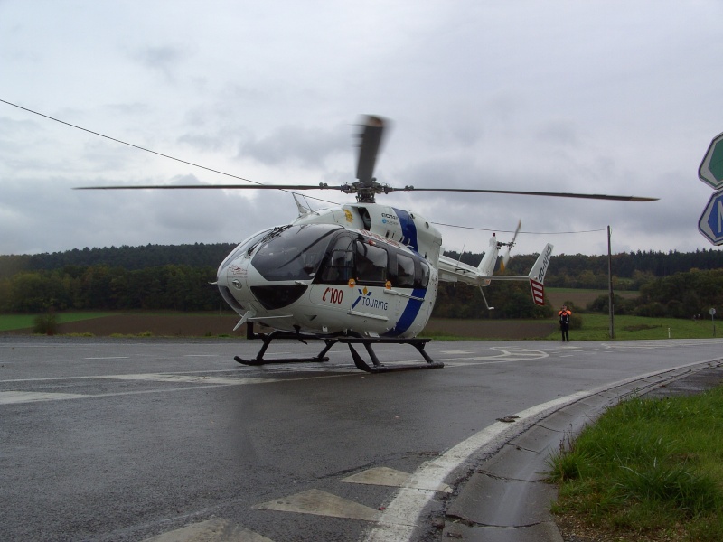 Hélicoptère médicalisé EC-145   de Bra-sur-Lienne Accide47