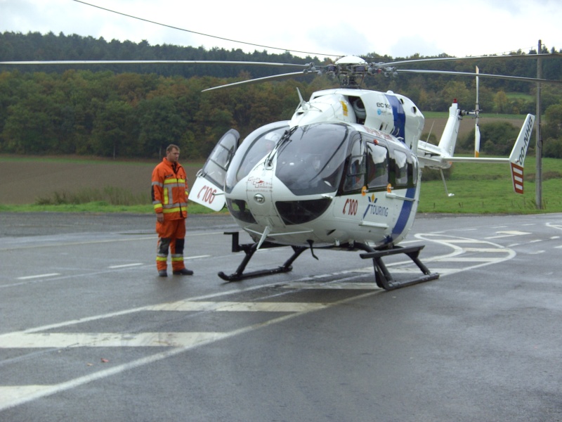 Hélicoptère médicalisé EC-145   de Bra-sur-Lienne Accide49
