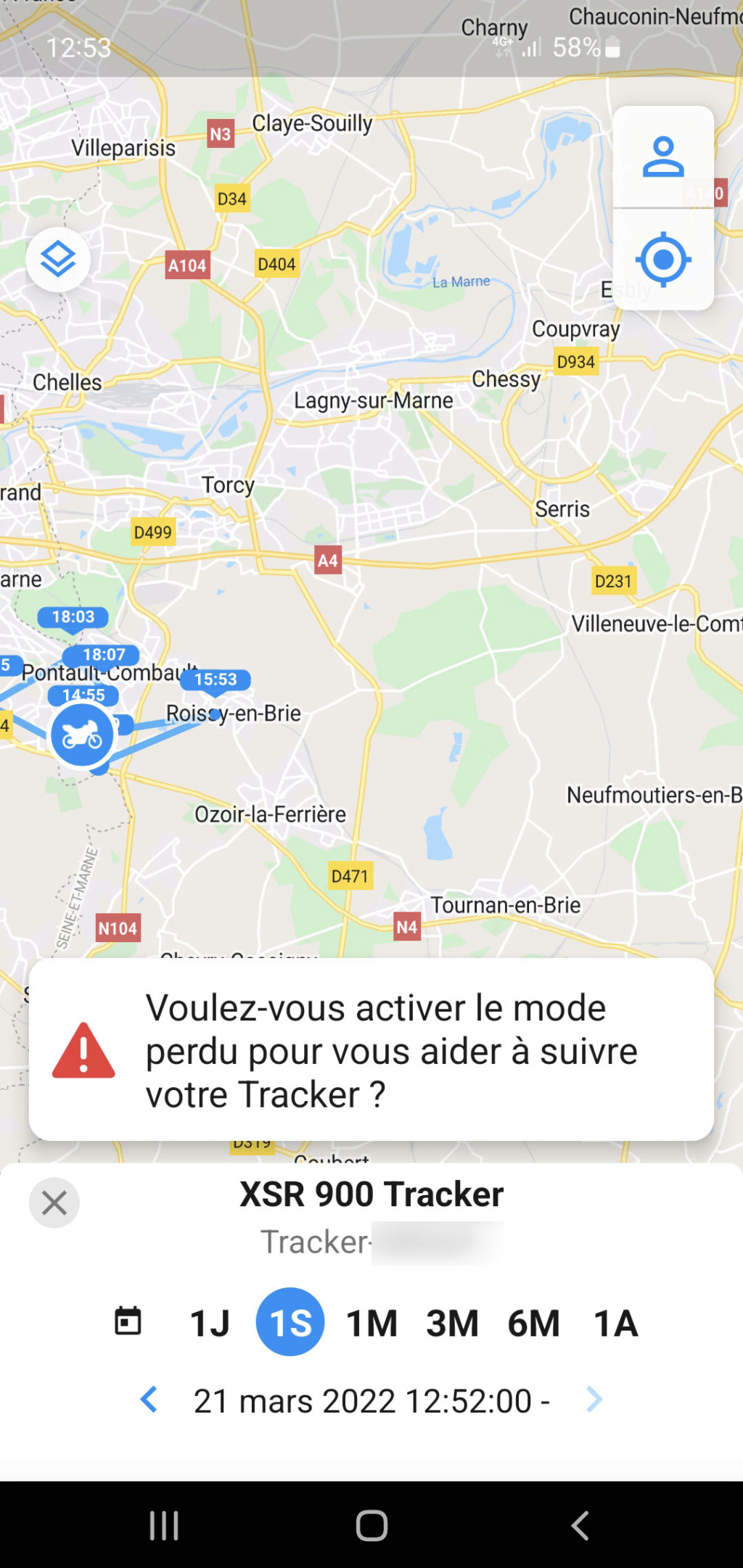 Tracker / Alarme Screen11