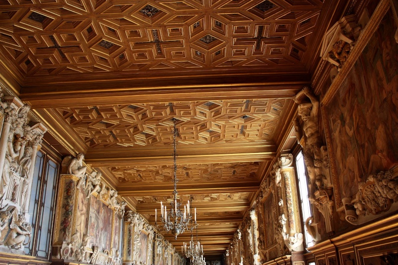 Les plafonds   caisson  de Fontainebleau