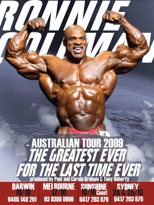 Ronnie Coleman, tournée Australienne 2009 Ronnie10