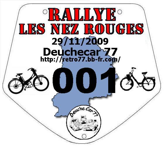 DERNIERE 2009 -  Sortie 2-roues : '' Les nez rouges''. Plaque17