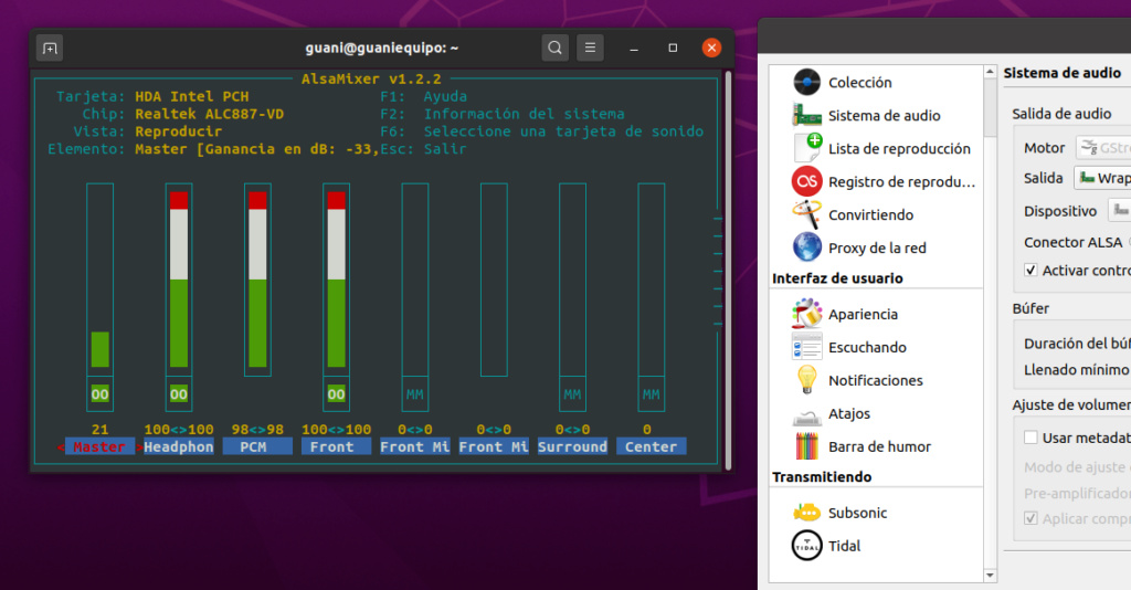 Strawberry (mini análisis): Tidal en bitperfect en Linux (y más cosas) Captur10