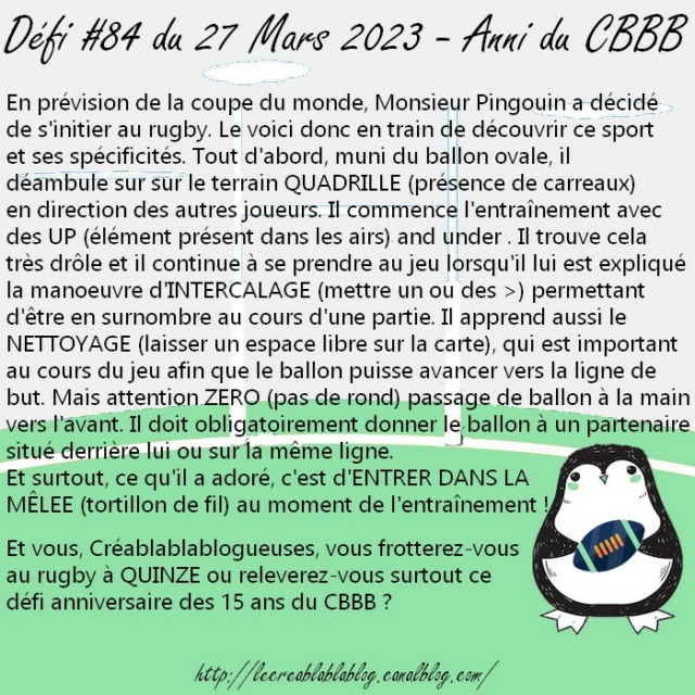 Défi #84 du 27 Mars 2023 : Anni du CBBB - Page 2 Terrai11