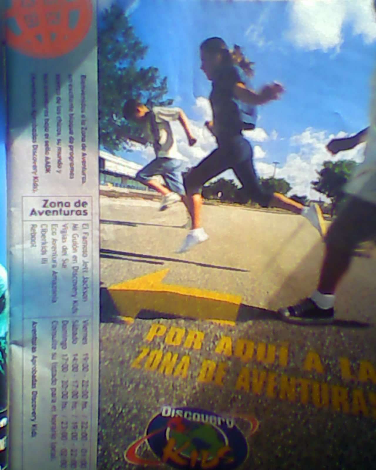 Publicidad grafica de Zona de Aventuras en Discovery Kids - Septiembre 2000 Img00011