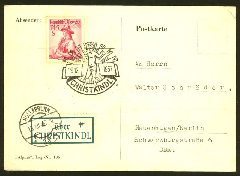 post - Christkindl Stempel 19125711