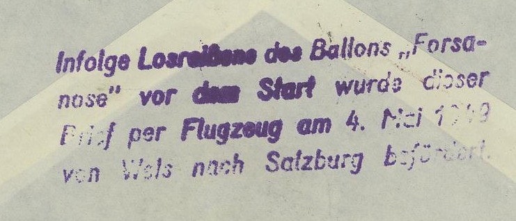 Die Privatganzsachen der österreichischen Ballonpost Ballon13