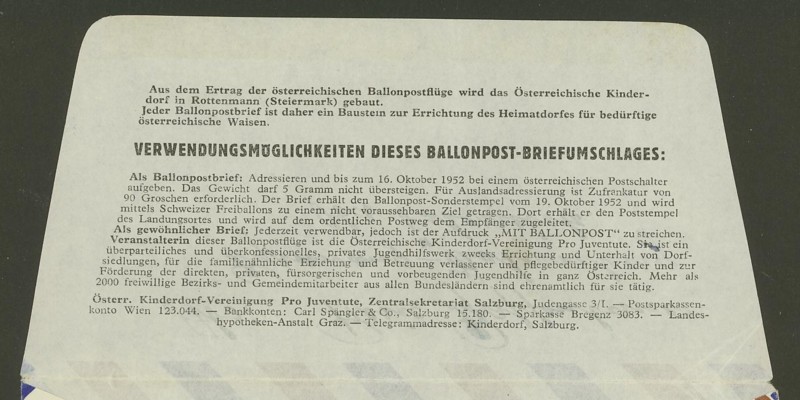 ballonpost - Die Privatganzsachen der österreichischen Ballonpost Ballon26