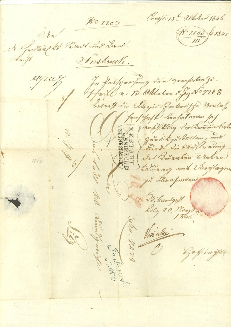 Vorphilatelie Österreich - Briefe aus der Vormarkenzeit Innsbr10