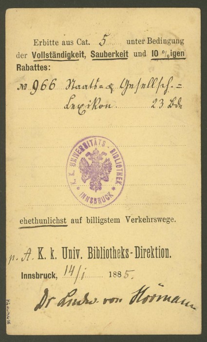 Nachtrag - Bücher, Zeitschriften, Verlage, Buchhandlungen - Textzudrucke auf Postkarten P_45_10