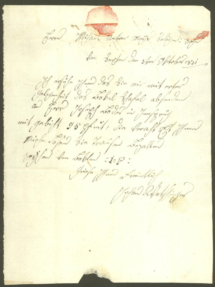Vorphilatelie Österreich - Briefe aus der Vormarkenzeit Sexten12
