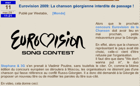 CONCOURS EUROVISION 2009 Image_38