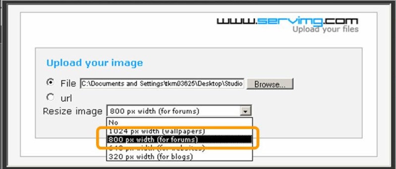 How to upload Photos / Pictures Resize10