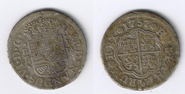 1 Real de Fernando VI del 1757,Madrid. Anvers38