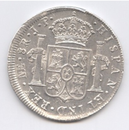 8 Reales de Carlos IV del 1806, México. Rev11