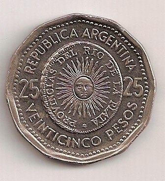 25 Pesos de Argentina del 1967. Rev_0030
