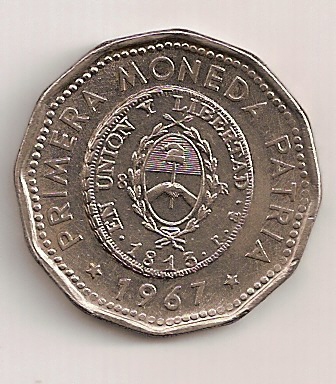 25 Pesos de Argentina del 1967. Rev_0031