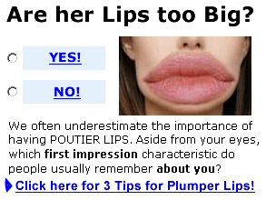 Look at this internet ad I found. Lip10