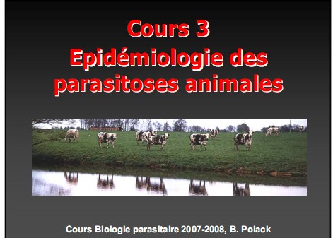 Cours de biologie parasitaire de l'ENVA (ppt, 2008) Cours310