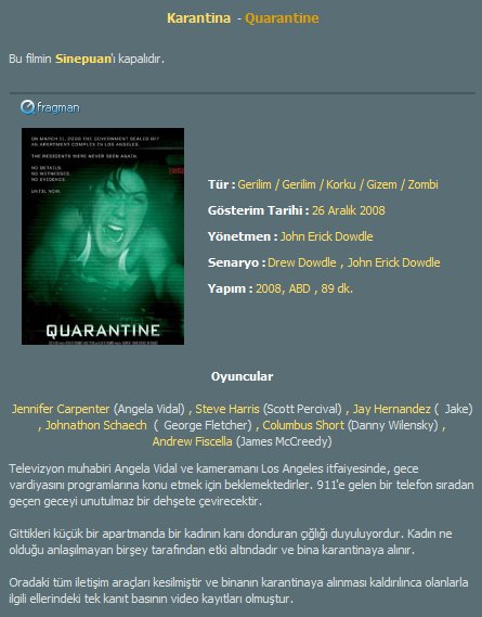 Karantina & Quarantine (2008) TR Dublaj I27v6810